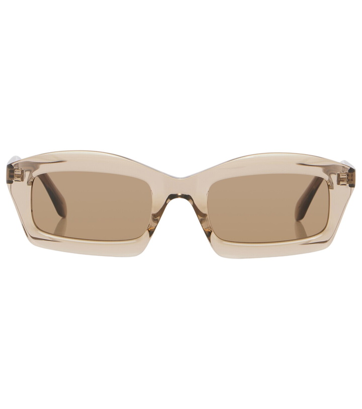 Photo: Alaïa Lettering Logo rectangular sunglasses