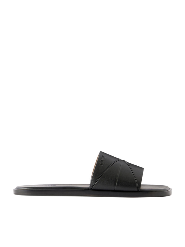 Photo: LOEWE - Origami Leather Sandals - Black