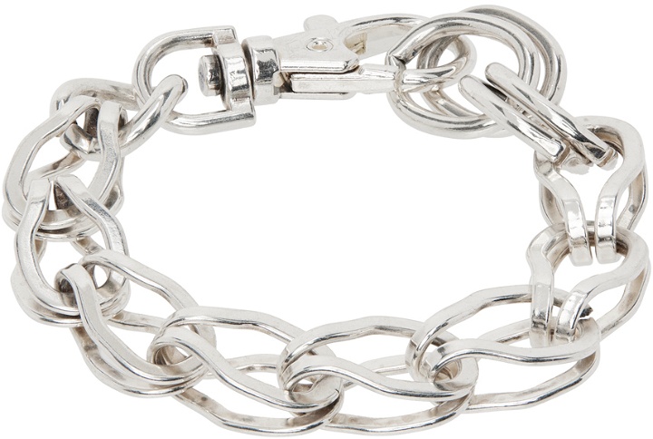 Photo: Martine Ali SSENSE Exclusive Silver Fox Chain Bracelet