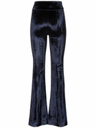 GALVAN - Bonded Velvet High Waisted Pants