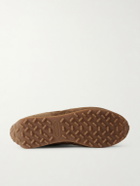 TOM FORD - Mick Leather-Trimmed Suede Sneakers - Brown