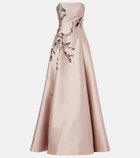 Costarellos Mavia embellished bustier gown