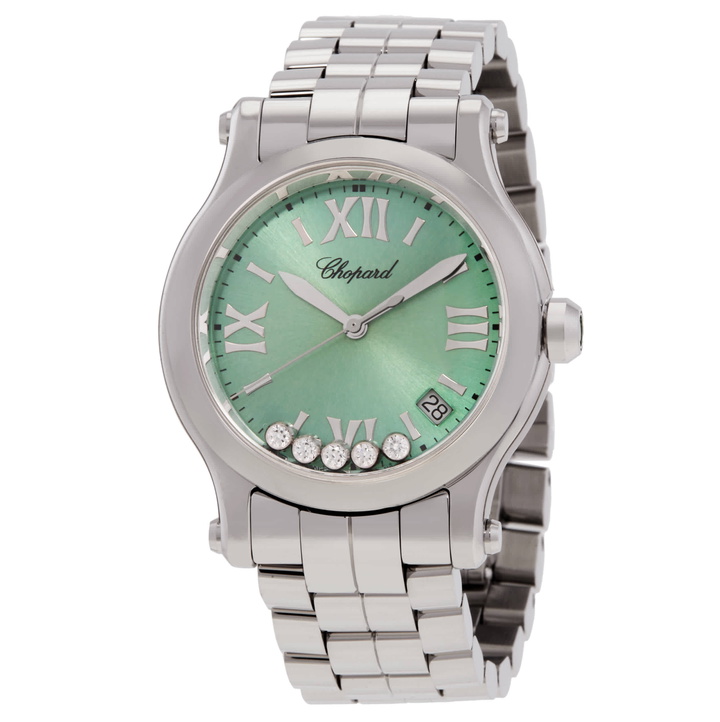 Photo: Chopard Happy Sport Quartz Green Dial Ladies Watch 278582-3011