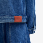 Studio Nicholson Men's Petar Patch Pocket Denim Jacket in Indigo Wash