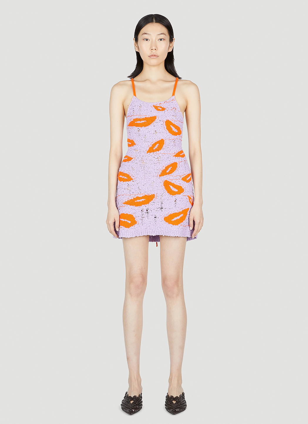 Marco Rambaldi Mouth Knit Mini Dress