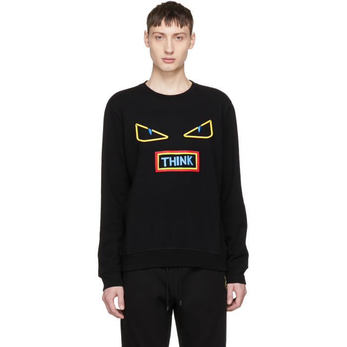 Photo: Fendi Black Think Sweatshirt