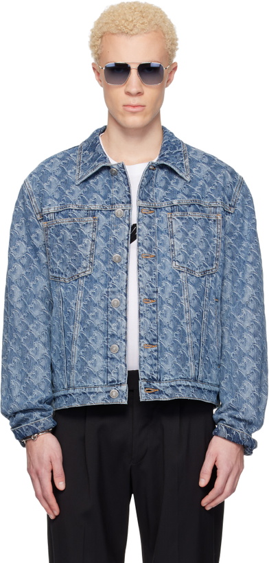 Photo: Lanvin Blue Lunar Year Jacquard Denim Jacket