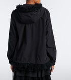 Noir Kei Ninomiya Tulle-trimmed technical jacket