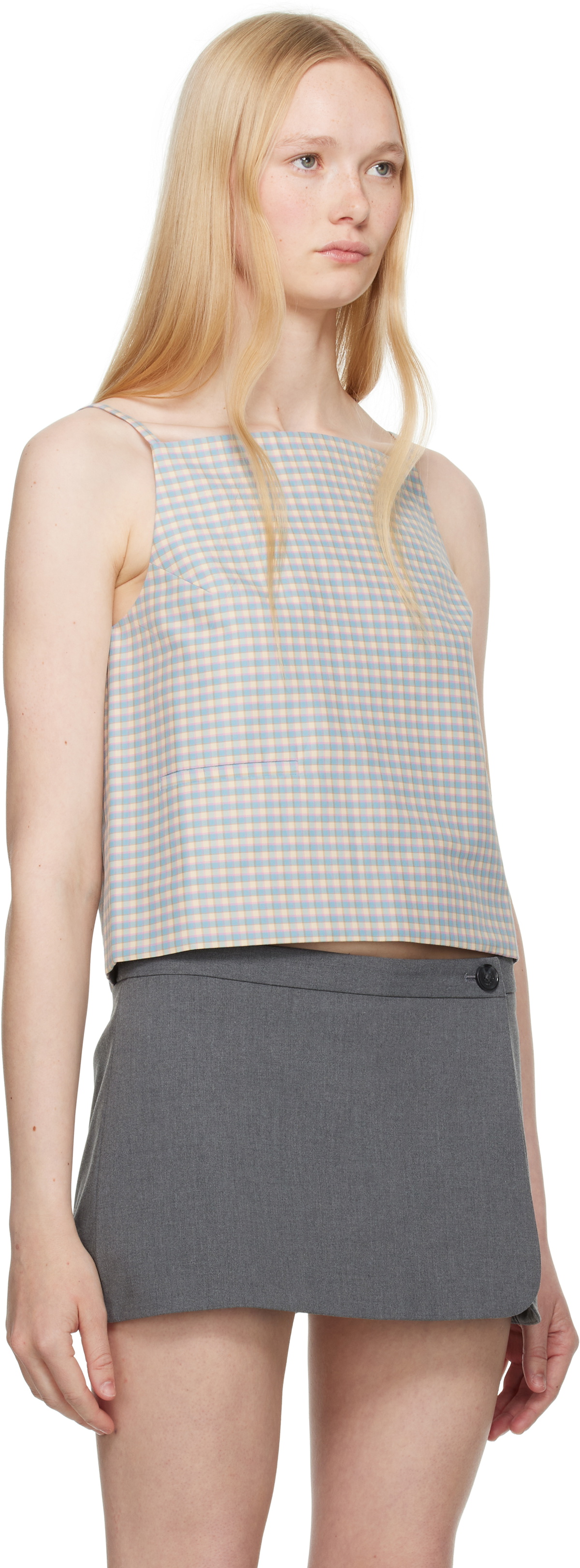 Sandy Liang Blue Cecilia Top