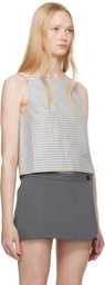 Sandy Liang Blue Cecilia Top