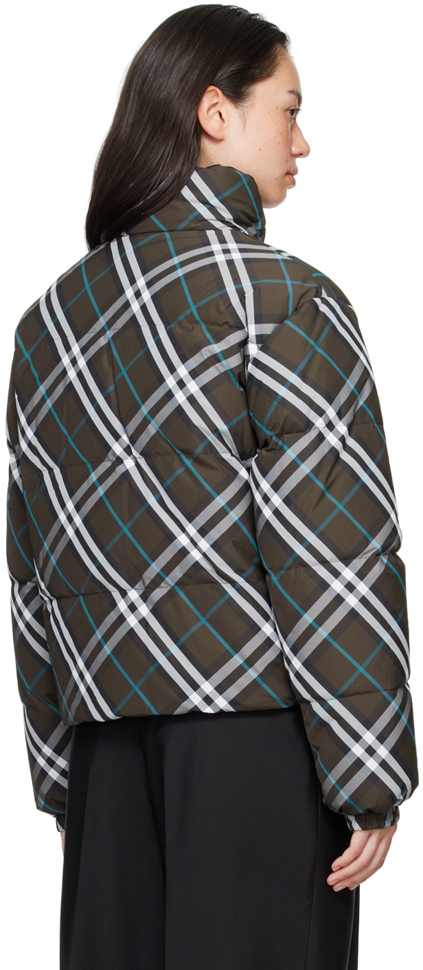 Burberry Khaki Check Reversible Down Puffer Jacket Burberry Burberry Khaki Check Reversible Down Puffer Jacket Burberry