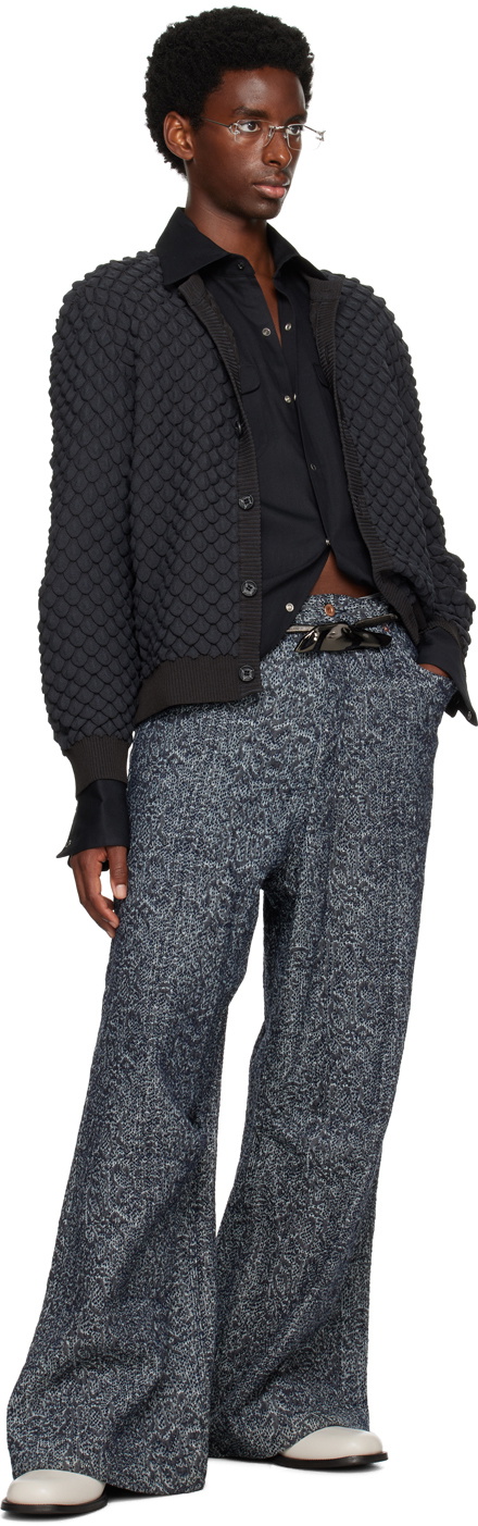 KOZABURO Gray Scale Cardigan