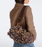 Jimmy Choo Cinch Medium knitted shoulder bag
