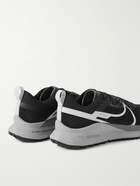 Nike Running - React Pegasus Trail 4 Rubber-Trimmed Mesh Running Sneakers - Black