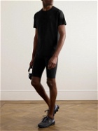 ON - Performance-T Stretch Recycled-Jersey and Mesh T-Shirt - Black