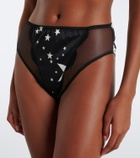 Dolce&Gabbana Lace-trimmed printed briefs