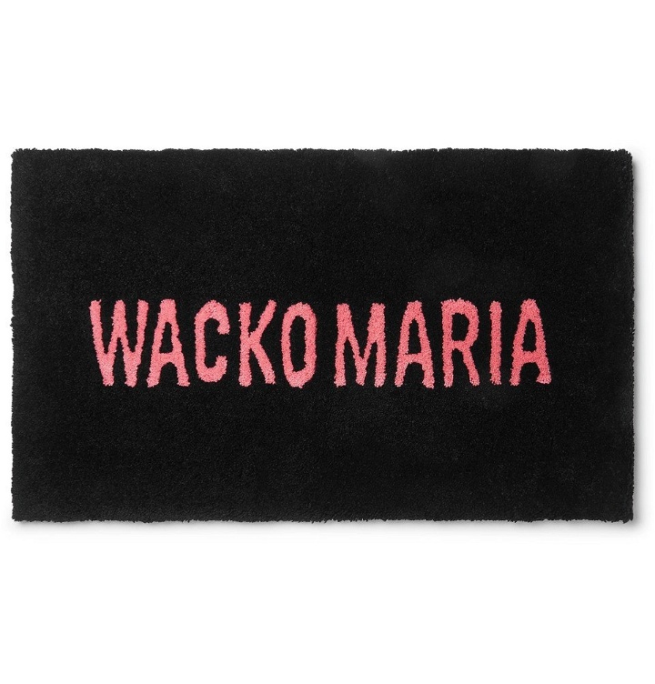 Photo: Wacko Maria - Logo-Print Terry Rug - Black