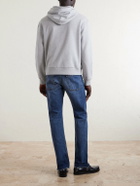 Givenchy - Logo-Embroidered Cotton-Jersey Hoodie - Gray