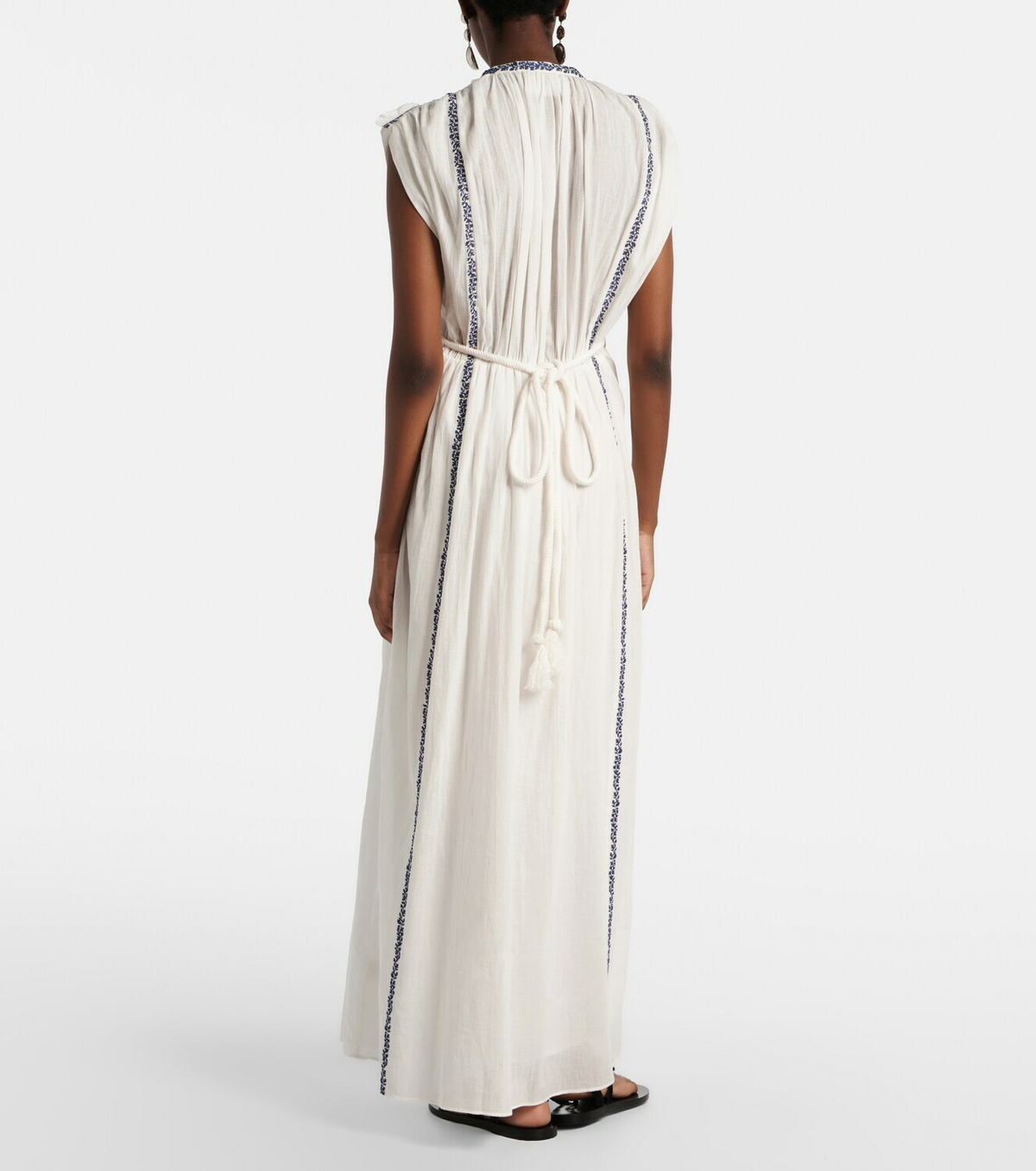 Marant Etoile Liviane embroidered cotton maxi dress