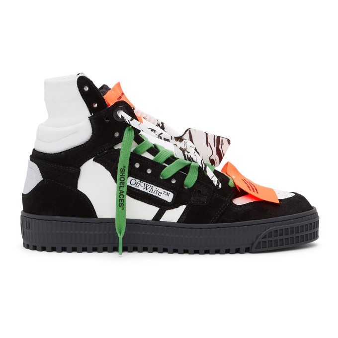 Photo: Off-White Black and Purple Off-Court 3.0 High Sneakers