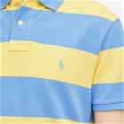 Polo Ralph Lauren Men's Block Stripe Polo Shirt in Fall Yellow/Summer Blue