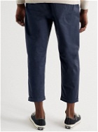 Alex Mill - Cropped Tapered Cotton-Blend Twill Chinos - Blue