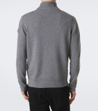 Moncler Wool and cashmere-blend half-zip sweater
