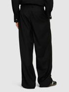 THE FRANKIE SHOP Pinstripe Rayon Blend Pleated Pants