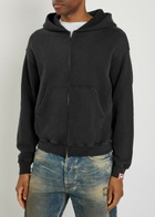 Cherry Los Angeles Zip-up Cotton Sweatshirt Black
