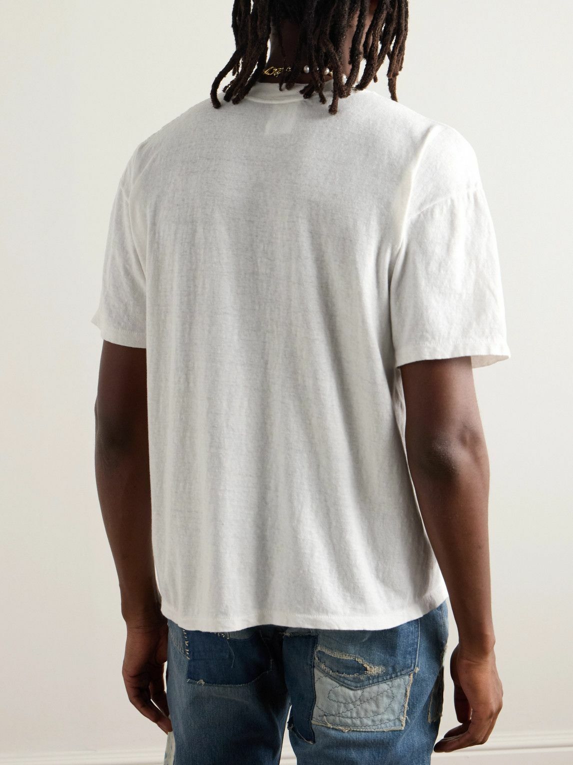 READYMADE - Logo-Print Cotton-Jersey T-Shirt - White
