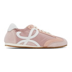 Loewe Pink and White Ballet Runner Sneakers