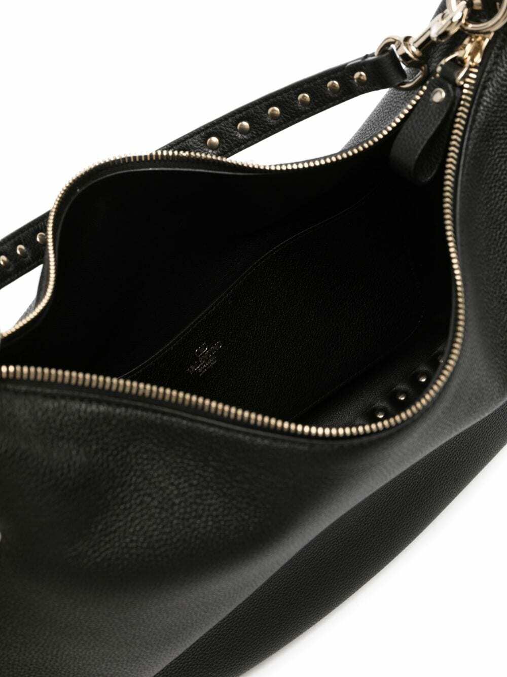 VALENTINO GARAVANI - Rockstud Leather Hobo Bag Valentino