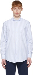 Massimo Alba Blue Cotton Shirt