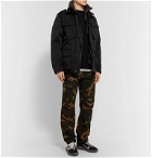 Ten C - Shearling-Lined Suede and Quilted Shell Down Liner - Black