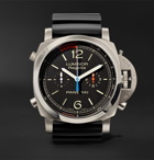 Panerai - Luminor 1950 Regatta 3 Days Chrono Flyback Automatic Titanio 47mm Titanium and Rubber Watch - Black