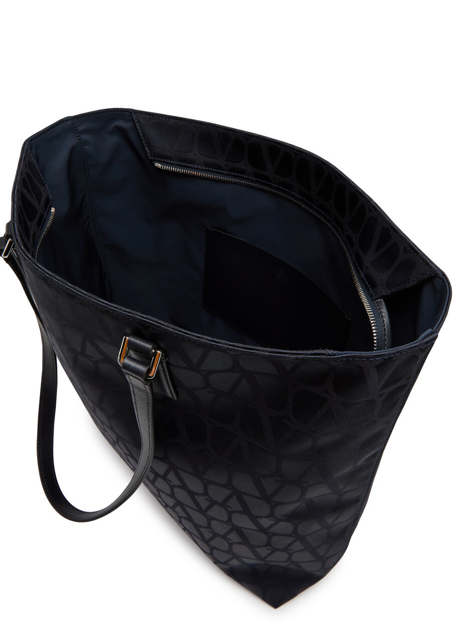 Valentino Toile Iconographe Logo Satin Tote - Blue - One Size
