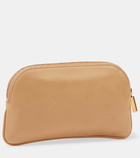 The Row EW Circle leather pouch