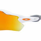 Oakley Radar EV Path Sunglasses in White/Fire Iridium