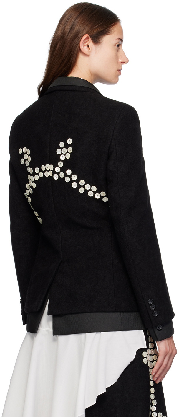 Comme des Garçons Homme Plus Black Layered Blazer