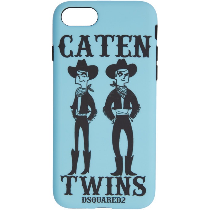 Photo: Dsquared2 Blue Caten Twins iPhone 8 Case