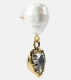 Erdem Embellished faux pearl drop earrings
