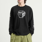 Brain Dead Men's Skull Mech Long Sleeve T-Shirt in Black