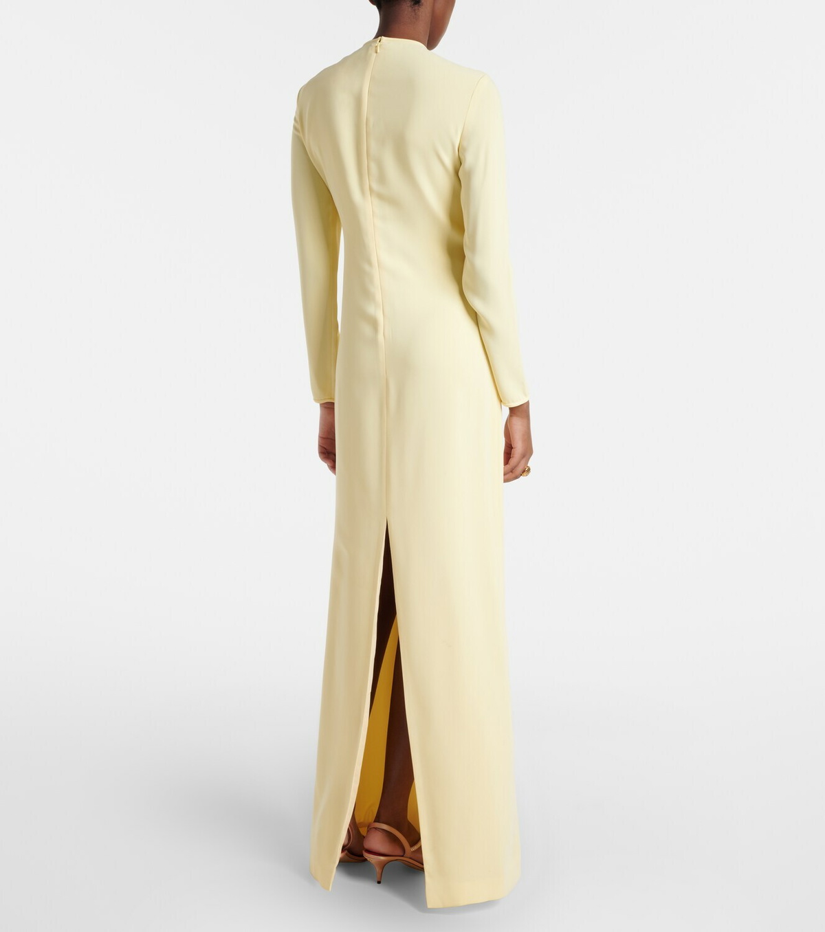 Costarellos Zarie embellished crêpe gown