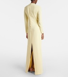 Costarellos Zarie embellished crêpe gown