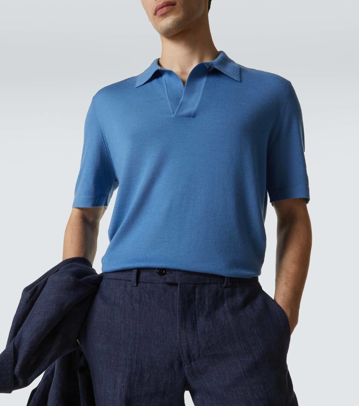 Gabriela Hearst Stendhal cashmere polo shirt