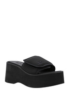 Courrèges Black Stretch Polyester Blend Scusa Wave Slippers