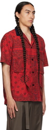 sacai Red Bandana Shirt