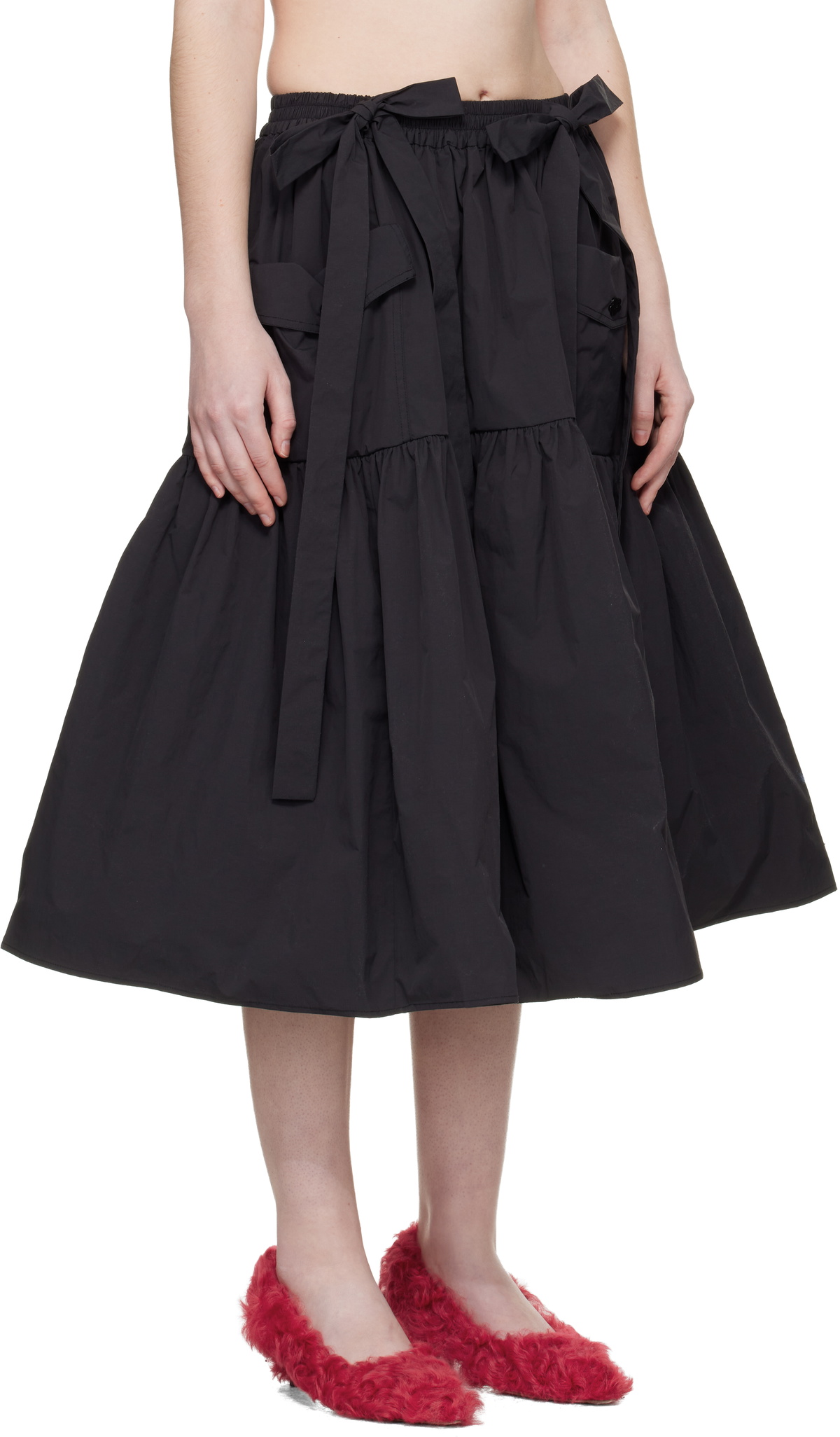 Cecilie Bahnsen Black CBcai Midi Skirt