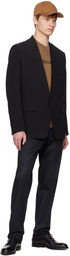 ZEGNA Black Raw Edge Blazer