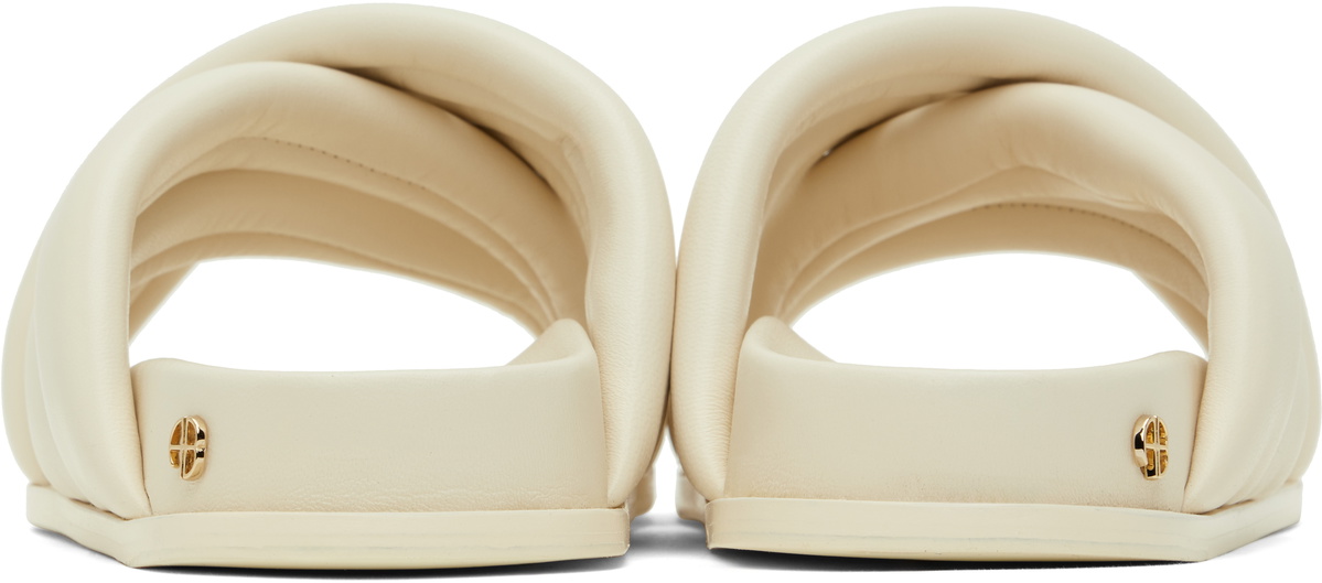 ANINE BING Off-White Lizzie Sandals